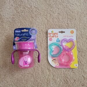 Baby/Toddler Sippy Cup and Teething Rings